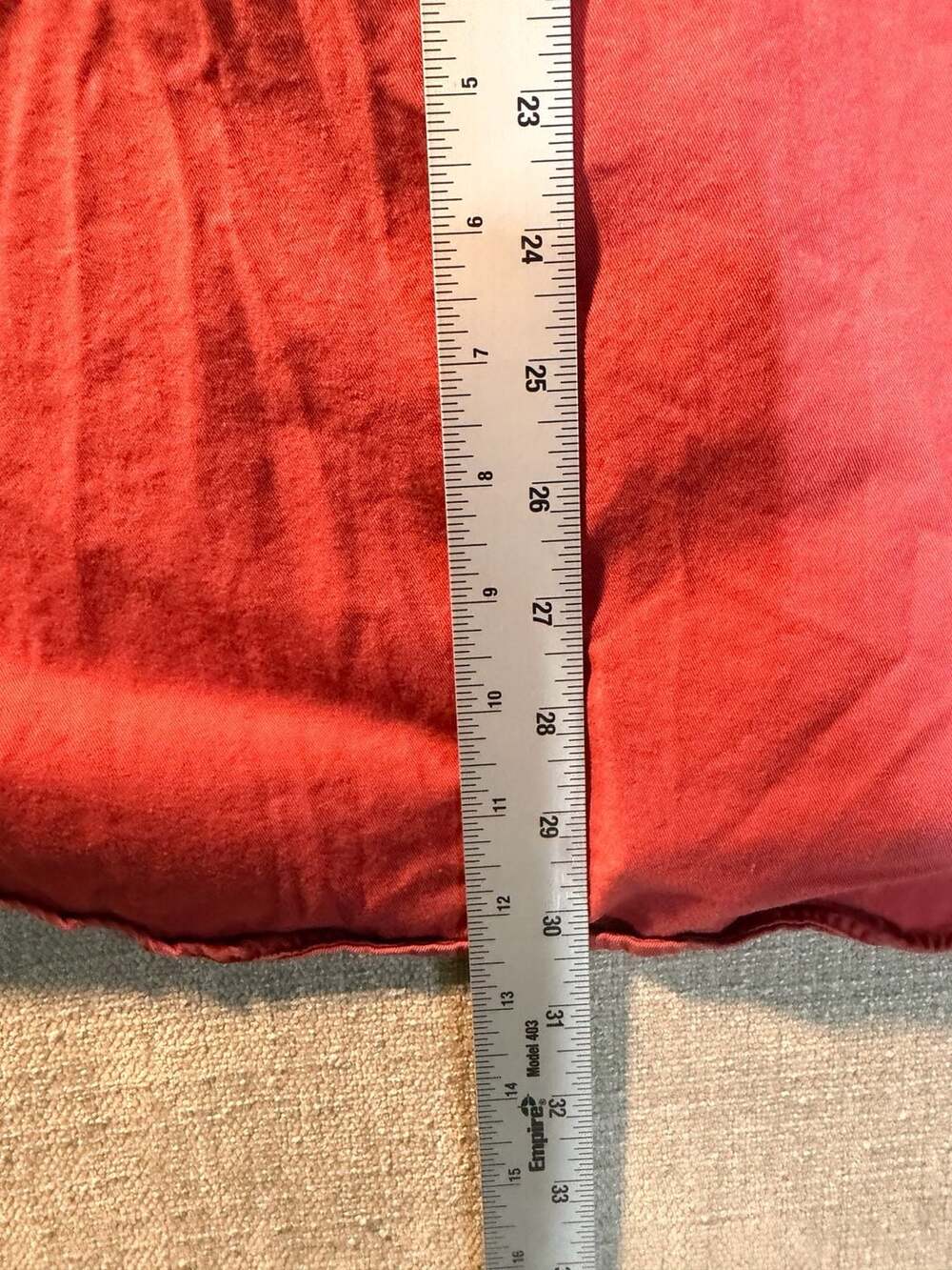 Ralph Lauren Polo Twill Military Shirt Size L Red Chino Long Sleeve - Picture 9 of 9